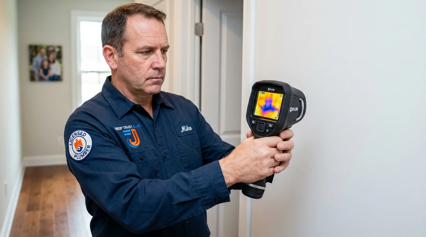 Thermal imaging leak detection by Johns Plumbing LLC in Millbrook